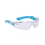 BOLLE - Rush veiligheidsbril blauw anti-kras/damp, smal