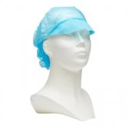 Casquette avec visière et filet à cheveux, bleu, Cover 2090 - S102163209000