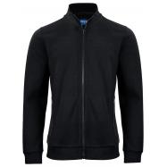 PROJOB - 2129 Sweater zip S zwart 80k/20p, 320gr, wassen 60°