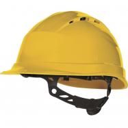 DELTAPLUS - F13  Quartz UP IV helm geel 8-punts, draaiknop,ventilatie