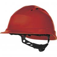 DELTAPLUS - F13  Quartz UP IV helm rood 8-punts, draaiknop,ventilatie