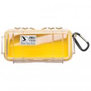 PELI™ - 1030 Micro Case geel/transp. binnenmaat:16.2x6.7x5.2cm