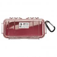 PELI™ - 1030 Micro case rood/transp. binnenmaat:16.2x6.7x5.2cm