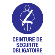 CEINTURE DE SECURITE OBLIGATOIRE - P34XXK6