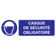 CASQUE DE SÉCURITÉ OBLIGATOIRE - P34XXAE