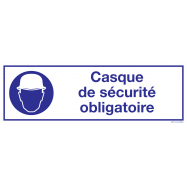CASQUE DE SÉCURITÉ OBLIGATOIRE - P34XXE8
