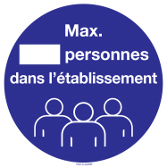 MAX. PERSONNES DANS L'ÉTABLISSEMENT - P34XXAK