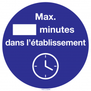 MAX. MINUTES DANS L'ÉTABLISSEMENT - P34XXAS