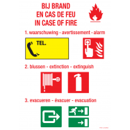 BIJ BRAND. EN CAS DE FEU. IN CAS OF FIRE - P38XX11