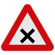 B17 voorrangsverkeersbord:  kruispunt voorrang rechts - PKB17REEKS
