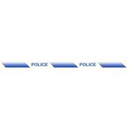 POLICE, AFBAKENINGSLINT BLAUW-WIT POLYETHYLEEN 75MMx300Mx70µM - 0