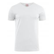 PRINTER - T-shirt Heavy V-Neck S wit Heren 100% katoen, 160 g/m²