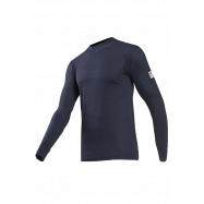 SIOEN - 2690 T-shirt S vlamv/antistat Beltane, lange mouw, marine